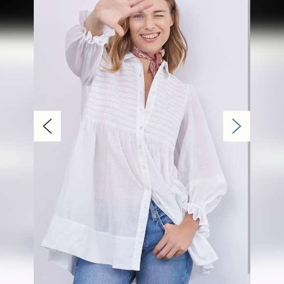 Anthropologie Vicki Smocked Tunic - Picture 5 of 13